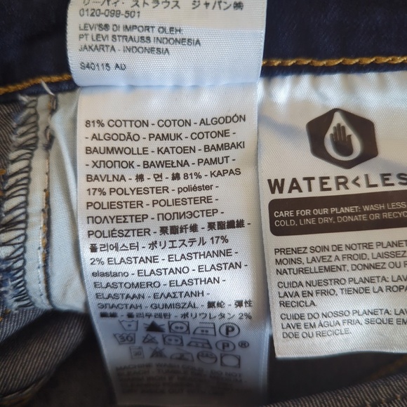 Levi’s 721 High Rise Dark Wash Skinny Jeans SZ 26 - Picture 13 of 14